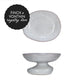 *REGISTRY ITEM: White Organic Shaped Footed Dish*