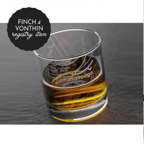 *REGISTRY ITEM: Chattanooga Map Rocks Whiskey Glass*