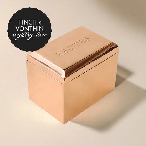 *REGISTRY ITEM: Copper Recipe Box*