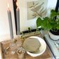 Grey Kiri Dripless Taper Candle
