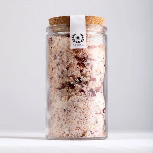 Large Rose Sandalwood Bath Soak Jar