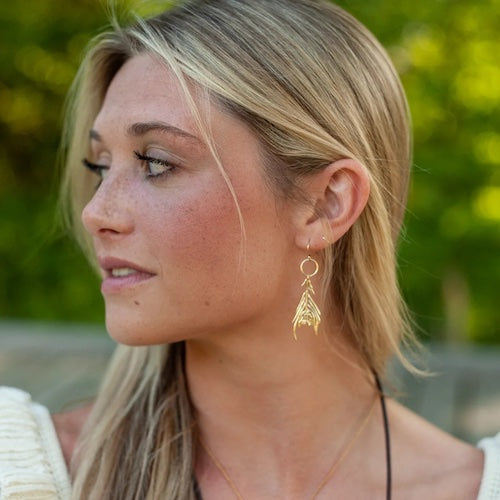 Peacock Feather Earrings