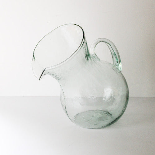 Large Mouthed Circular Tilted Pitcher