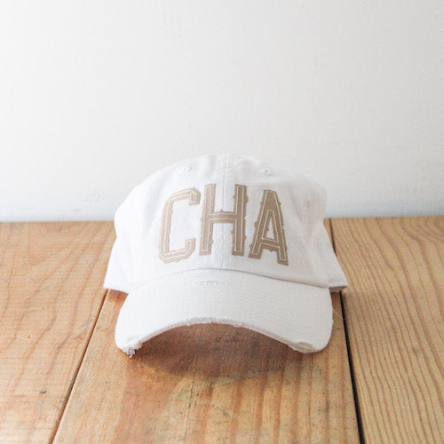 White CHA Hat