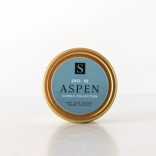 Aspen Gold Tin Candle