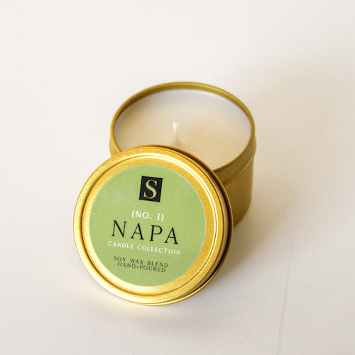 Napa Gold Tin Candle