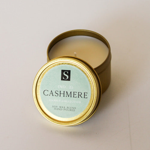 Cashmere Gold Tin Candle