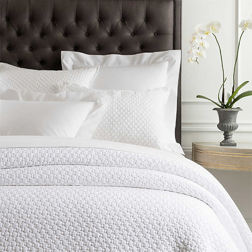 Lodi White Matelasse Coverlet