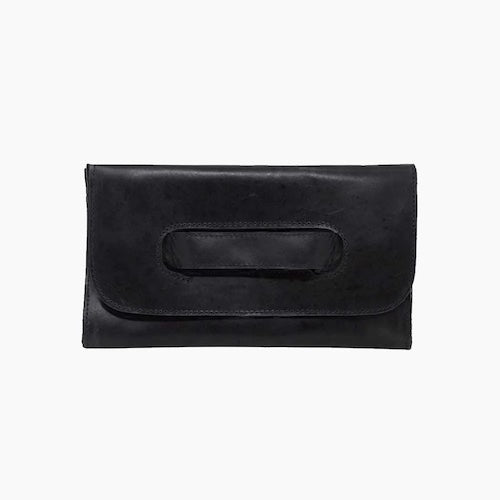 Mare Handle Clutch, Black