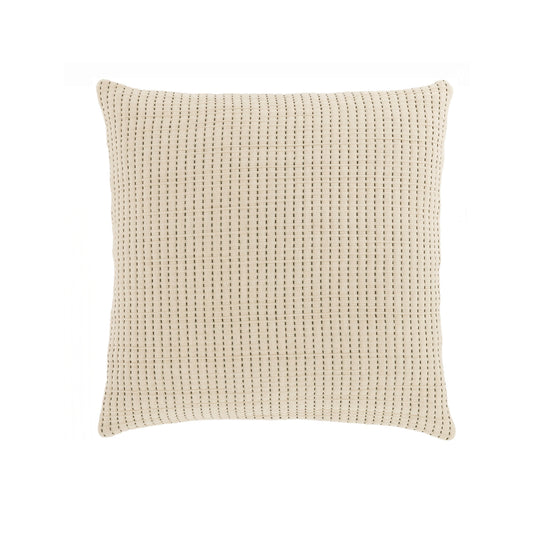 Pick Stitch Natural Matelasse Sham
