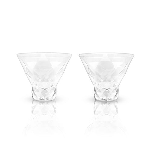 Gem Crystal Martini Glasses