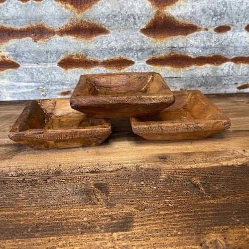 Petite Square Bowl, Natural