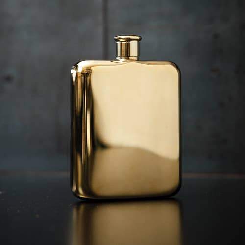 Gold Plated Flask