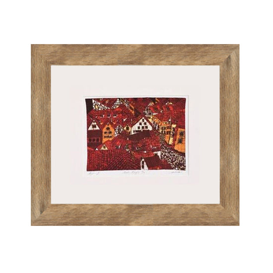 Red Roofs Art Print
