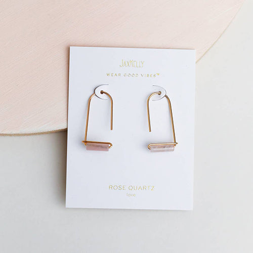 Rose Quartz Gemstone Drop