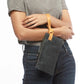Rachel Wristlet in Black + Cognac