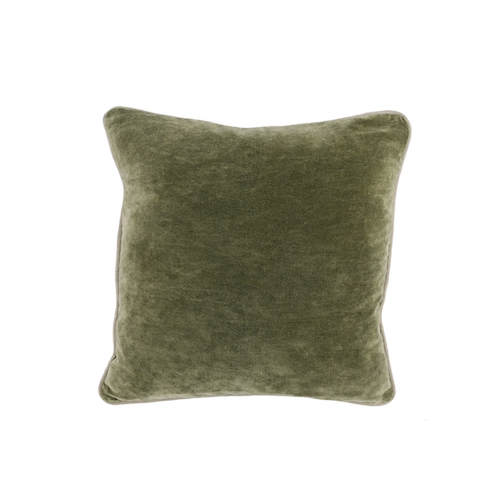 Moss Green Heirloom Velvet Pillow