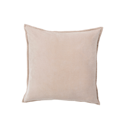 Light Beige Velvet Pillow