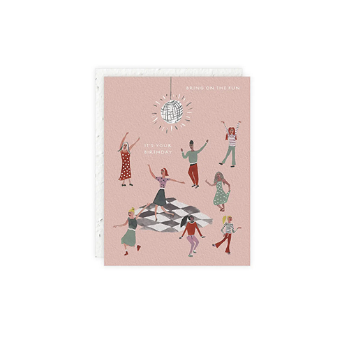 Disco Dance Birthday Card