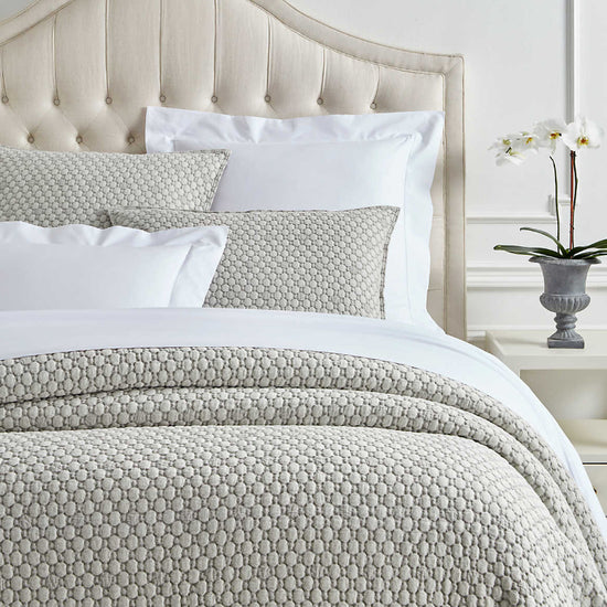 Lodi Silver Matelasse Coverlet