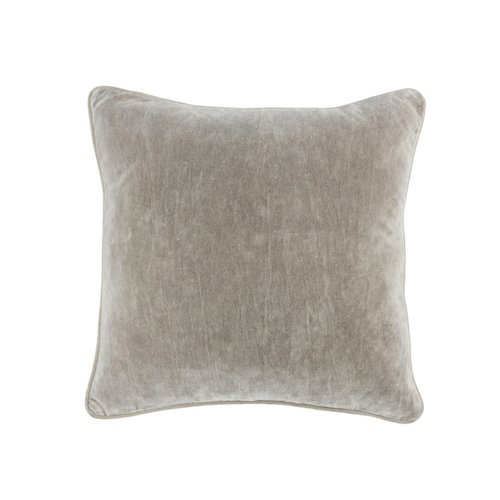 Silver Heirloom Velvet Pillow