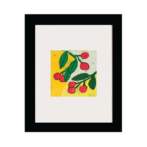 Berries+Leaves Art Print