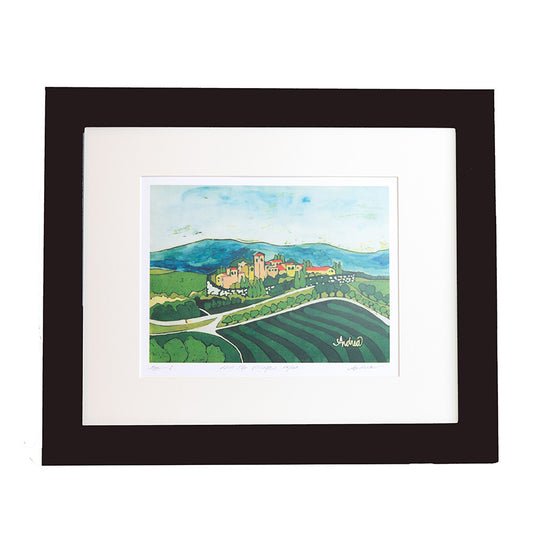 Hill Top Village Art Print