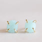 Amazonite Gemstone Studs