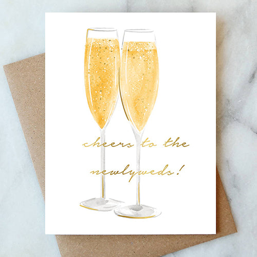 Cheers To The Newlyweds Card