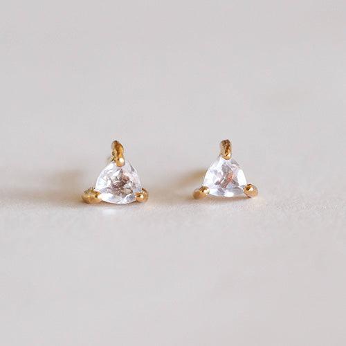 Rose Quartz Mini Energy Gem Earring