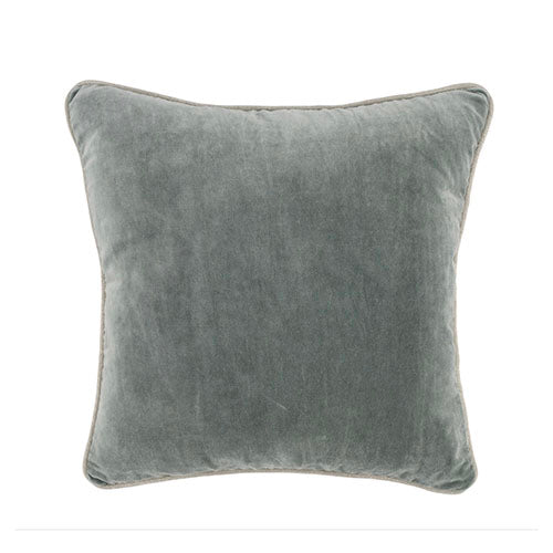 Bay Green Heirloom Velvet Pillow